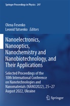 Olena Fesenko, Yatsenko, Leonid Yatsenko - Nanoelectronics,  Nanooptics, Nanochemistry and Nanobiotechnology, and Their Applications