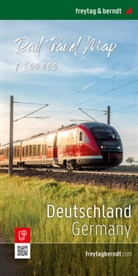 freytag &amp; berndt, freytag &amp; berndt - Deutschland, Rail Travel Map 1:500.000, freytag & berndt