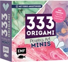 Edition Michael Fischer, Edition Michael Fischer - 333 Origami Minis - Pouring Art - Dein dekorativer Wendeblock zum kreativen Falten & Notieren