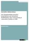 Ann-Kathrin Wolters-Schoon - Der Zusammenhang zwischen körperlichem und seelischem Wohlbefinden. Eine Untersuchung in vulnerablen Familien in LMIC