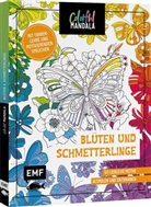 Colorful Mandala - Blüten und Schmetterlinge