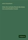 Arthur Schopenhauer - Ueber die vierfache Wurzel des Satzes vom zureichenden Grunde