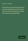 Heinrich J Schmick, Heinrich J. Schmick - Thatsachen und Beobachtungen zur weiteren Begründung seiner neuen Theorie einer Umsetzung der Meere durch die Sonnenanziehung