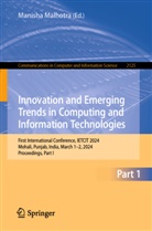 Manisha Malhotra - Innovation and Emerging Trends in Computing and Information Technologies