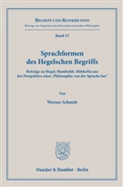 Werner Schmitt - Sprachformen des Hegelschen Begriffs