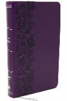 Thomas Nelson, Thomas Nelson - NKJV Giant Print End-of-Verse Reference Bible, Purple Leathersoft, Red Letter, Comfort Print
