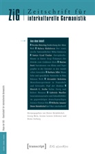 Dieter Heimböckel, Georg Mein, Gesin Schiewer, Gesine L. Schiewer, Heinz Sieburg - Zeitschrift für interkulturelle Germanistik