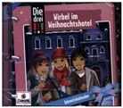 Maja von Vogel - Die drei !!! Adventskalender - Wirbel im Weihnachtshotel, 2 Audio-CD (Hörbuch)