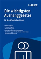 Die wichtigsten Aushanggesetze für den öffentlichen Dienst