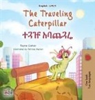 Kidkiddos Books, Rayne Coshav - The Traveling Caterpillar (English Amharic Bilingual Book for Kids)