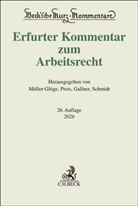 Thomas Dieterich, Inken Gallner, Inken Gallner u a, Peter Hanau, Rudi Müller-Glöge, Ulrich Preis... - Erfurter Kommentar zum Arbeitsrecht