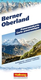 Hallwag Panoramakarte Berner Oberland