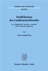 Franz-Joseph Peine - Kodifikation des Landesumweltrechts.