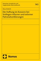 Iliana Diedrich - Die Haftung im Konzern bei Vorliegen interner und externer Patronatserklärungen