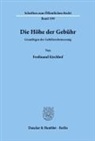 Ferdinand Kirchhof - Die Höhe der Gebühr.