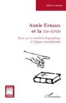 Marvin Lawson - Annie Ernaux et la vie-écrite