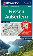 KOMPASS Wanderkarte 4 Füssen, Außerfern 1:50.000