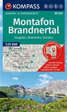 KOMPASS Wanderkarte 032 Montafon, Brandnertal, Gargellen, Bielerhöhe, Silvretta 1:25.000