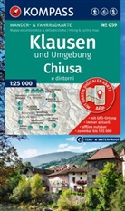 KOMPASS Wanderkarte 059 Klausen und Umgebung / Chiusa e dintorni 1:25.000