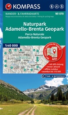 KOMPASS Wanderkarte 070 Naturpark Adamello-Brenta Geopark / Parco Naturale Adamello-Brenta Geopark 1:40.000