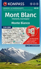 KOMPASS Wanderkarte 85 Mont Blanc / Monte Bianco 1:50.000