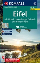 Hans-Ulrich Stetter - KOMPASS Wanderführer Eifel mit Mosel, Luxemburger Schweiz und Hohem Venn, 70 Touren mit Extra-Tourenkarte