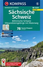 Lisa Aigner - KOMPASS Wanderführer Sächsische Schweiz, Böhmische Schweiz, Elbsandsteingebirge mit Malerweg, 78 Touren/Etappen mit Extra-Tourenkarte