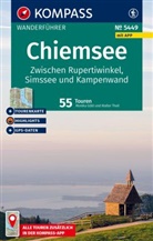 Monika Göbl, Walter Theil - KOMPASS Wanderführer Chiemsee, Zwischen Rupertiwinkel, Simssee und Kampenwand, 55 Touren mit Extra-Tourenkarte