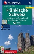 Lisa Aigner - KOMPASS Wanderführer Fränkische Schweiz mit Oberem Maintal und Hersbrucker Schweiz, 55 Touren mit Extra-Tourenkarte
