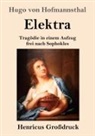 Hugo Von Hofmannsthal - Elektra (Großdruck)