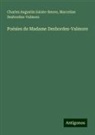 Marceline Desbordes-Valmore, Charles Augustin Sainte-Beuve - Poésies de Madame Desbordes-Valmore