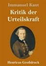 Immanuel Kant - Kritik der Urteilskraft (Großdruck)