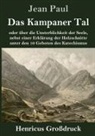 Jean Paul - Das Kampaner Tal (Großdruck)