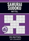Sudoku Puzzlebücher - Samurai Sudoku Mittel - 35 Rätsel mit Lösungen
