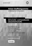 Kathrin Bauder, Markus Bauder, Volker Holzer, Thomas Paass, Thomas u a Paass, Ulrich Patzig... - Holzer Stofftelegramme Baden-W&uuml;rttemberg - Wirtschafts- und Sozialkunde (Gesamtwirtschaft)