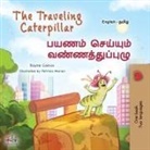 Kidkiddos Books, Rayne Coshav - The Traveling Caterpillar (English Tamil Bilingual Book for Kids)
