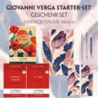 Giovanni Verga, EasyOriginal Verlag, Frank, Ilya Frank, EasyOriginal Verlag - Vita dei campi Starter-Paket Geschenkset - 3 Bücher (mit Audio-Online) + Marmorträume Schreibset Premium, m. 3 Beilage, m. 3 Buch
