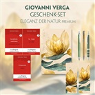 Giovanni Verga, EasyOriginal Verlag, Frank, Ilya Frank, EasyOriginal Verlag - Giovanni Verga Geschenkset - 3 Bücher (mit Audio-Online) + Eleganz der Natur Schreibset Premium, m. 3 Beilage, m. 3 Buch