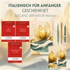 Edmondo de Amicis, Guido Gozzano, EasyOriginal Verlag, Frank, Ilya Frank, EasyOriginal Verlag - Italienisch für Anfänger Geschenkset - 3 Bücher (mit Audio-Online) + Eleganz der Natur Schreibset Premium, m. 3 Beilage, m. 3 Buch