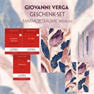 Giovanni Verga, EasyOriginal Verlag, Frank, Ilya Frank, EasyOriginal Verlag - Giovanni Verga Geschenkset - 3 Bücher (mit Audio-Online) + Marmorträume Schreibset Premium, m. 3 Beilage, m. 3 Buch