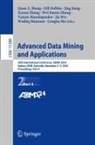 Gill Dobbie, Jing Jiang, Jing Jiang et al, Congbo Ma, Yannis Manolopoulos, Wathiq Mansoor... - Advanced Data Mining and Applications