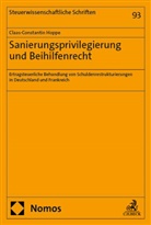 Claas-Constantin Hoppe - Sanierungsprivilegierung und Beihilfenrecht