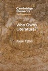 Jane (Yale University Tylus, Tylus Jane - Who Owns Literature?