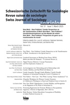 Schweizerische Gesellschaft für Soziologie - Schweizerische Zeitschrift für Soziologie