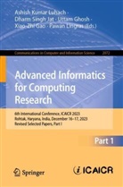 Xiao-Zhi Gao, Uttam Ghosh, Uttam Ghosh et al, Dharm Singh Jat, Pawan Lingras, Ashish Luhach... - Advanced Informatics for Computing Research