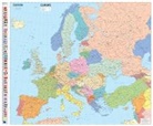 CARTE MURALE, XXX - EUROPE POLITIQUE - PLASTIFIEE SOUS GAINE