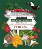 Brain Games, New Seasons, Publications International Ltd - Brain Games - Sticker by Number - Vintage: Forest (28 Images to Sticker)