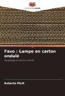 Roberta Platt - Favo : Lampe en carton ondulé