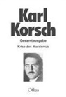 Karl Korsch, Michael Buckmiller - Krise des Marxismus