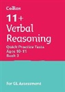Collins 11+ - 11+ Verbal Reasoning Quick Practice Tests Age 10-11 (Year 6) Book 3